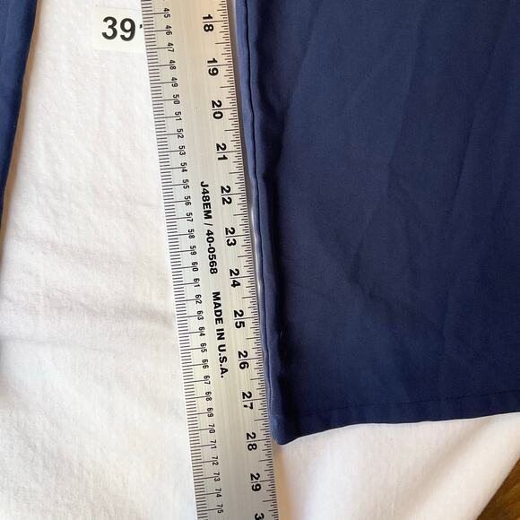 Jockey Women Scrub Pants size S Tall Full Length Straight Leg Elastic Waist Blue - Picture 4 of 11